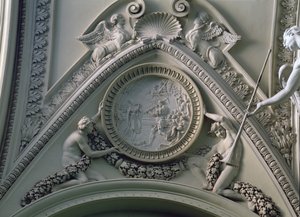 Medallion Depicting Emperor Constantine and the Foundation of St. Peter